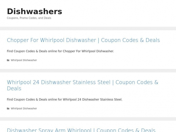 dishwashers.discountcodeusa.com