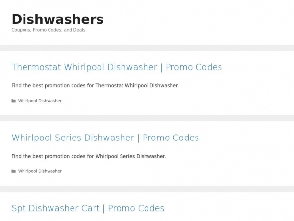 dishwashers.promocodescanada.com