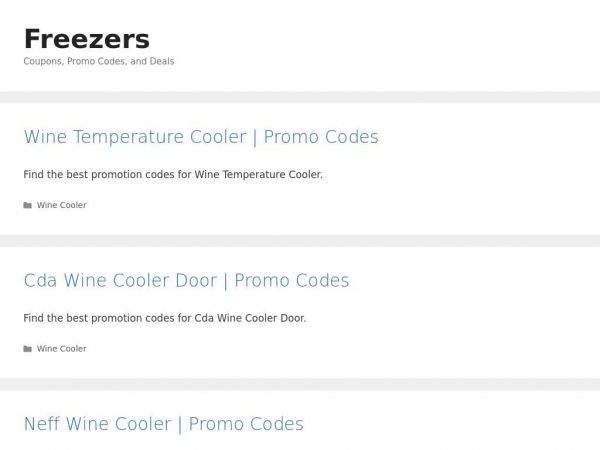 freezers.promocodescanada.com