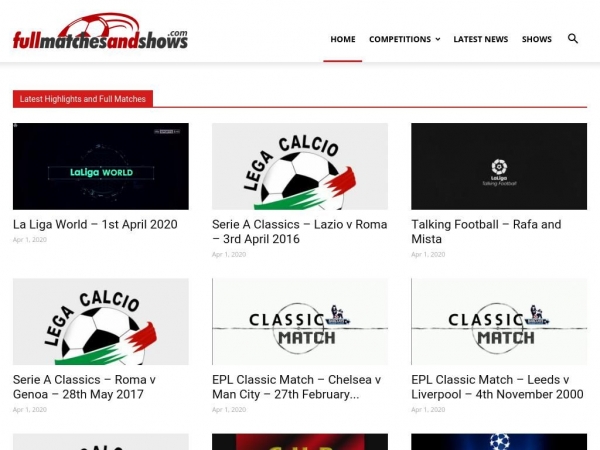 fullmatchesandshows.com