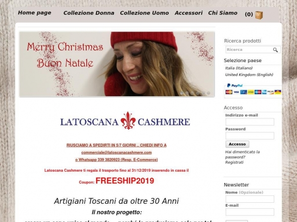 latoscanacashmere.com