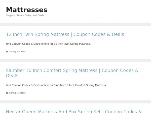 mattresses.discountcodeusa.com