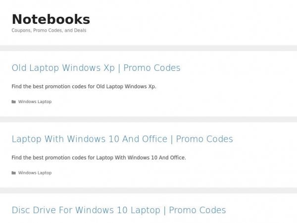 notebooks.promocodescanada.com