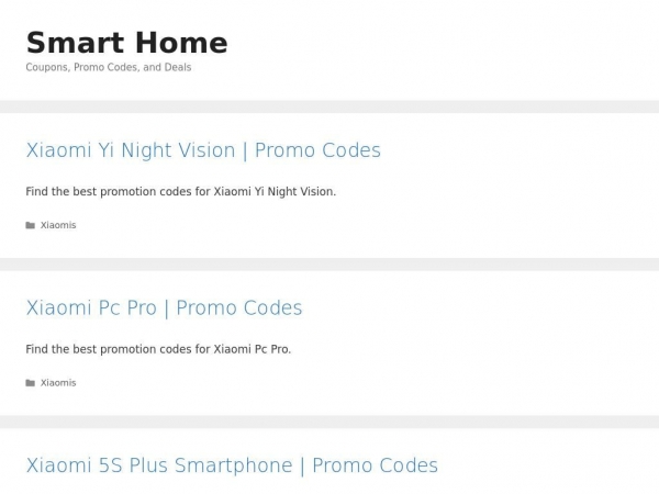 smarthome.promocodescanada.com