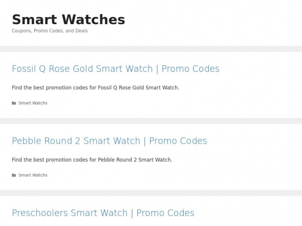 smartwatches.promocodescanada.com