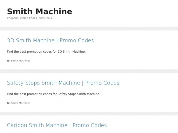 smithmachine.promocodescanada.com